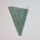 Pair of pyramid-shaped wall sconces in glass in vintage French style.