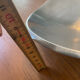Elegant forged aluminium catchall.