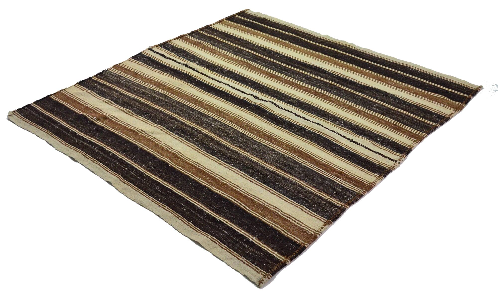 Turkish Anatolian Handmade Vintage Area Kilim Rug 225 cm x 213 cm