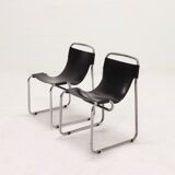 Set of 2 tubular chairs