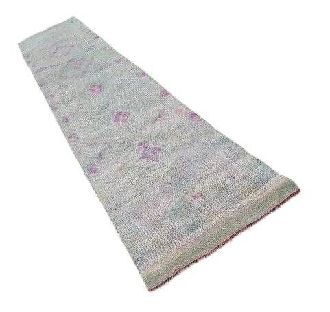Vintage Turkish hallway rug 78x351 cm