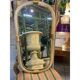 Italian Murano Glass Mirror Pair with Gold Leaf and Torciglione Design
