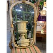 Italian Murano Glass Mirror Pair with Gold Leaf and Torciglione Design