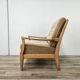 70s beech living room armchair