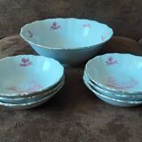 Bavaria porcelain cup and 6 bowl set