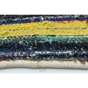1970s Vintage Turkish Oushak Handmade Wool Cotton Yellow Runner Rug 65x318