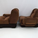 Canapé modulaire en velours italien Space Age, années 1970