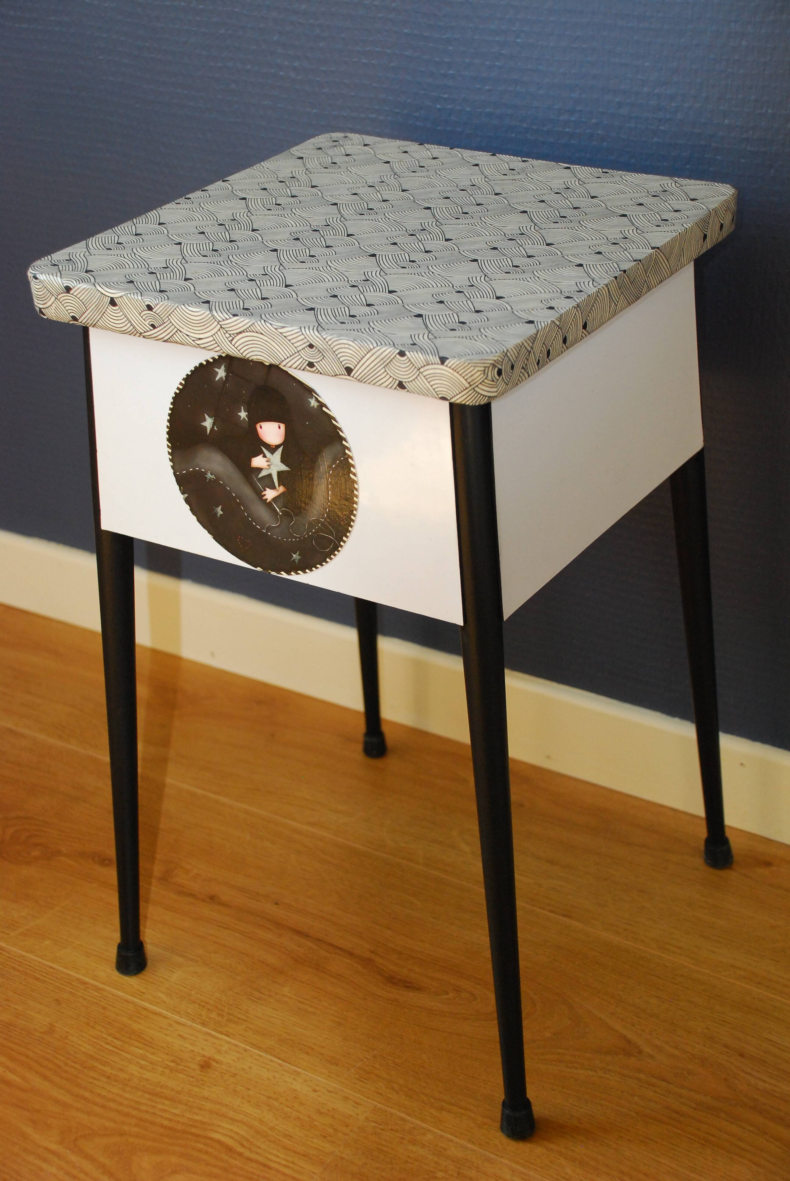 Formica stool revisited vintage