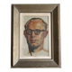 Portrait of a modernist man, oil on panel, 1947.