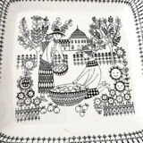 Square plate Arabia Finland Emilia series 1959 designer Raija Uosikkinen