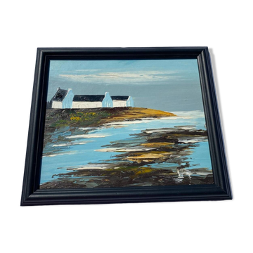 Marine oil painting
