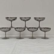 Ice cups x7 stainless steel brand Rémy Letang, 1970