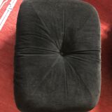 Vintage armchair airborne 70s and ottoman
