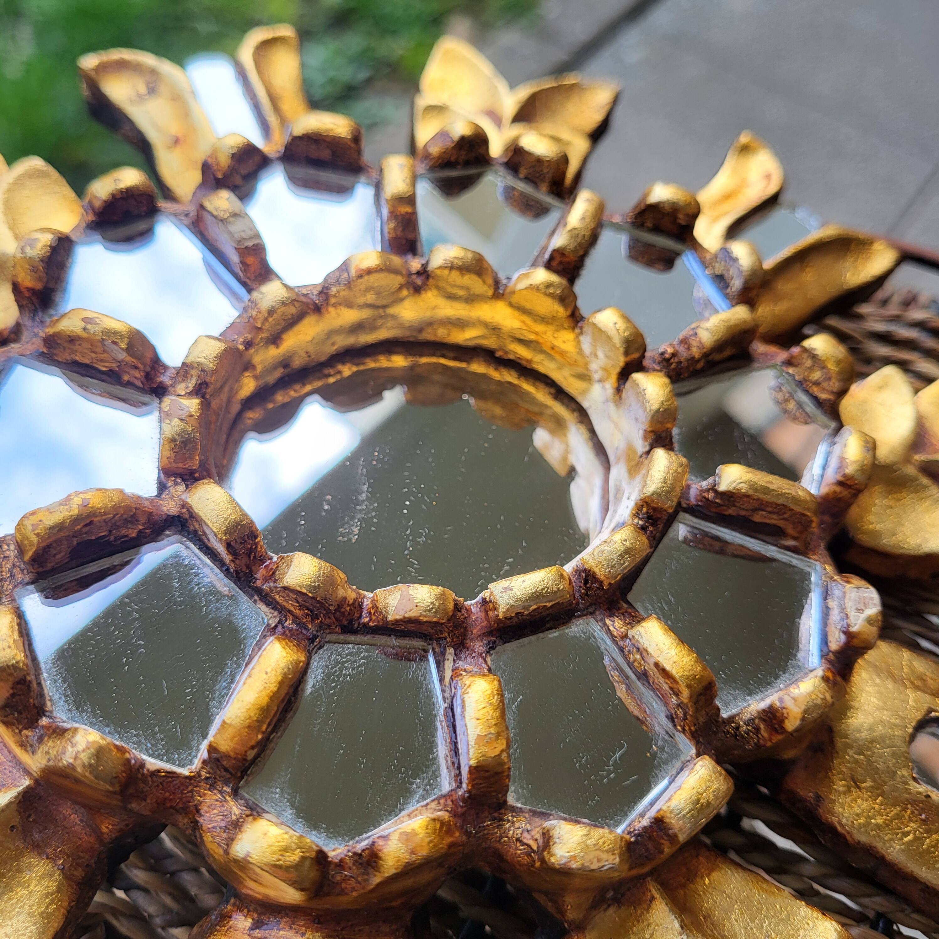 Miroir Cusco en bois doré