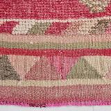 2x10 Pink & Green Tribal Vintage Runner Rug, 70x309Cm