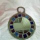 Lead and glass hand mirror