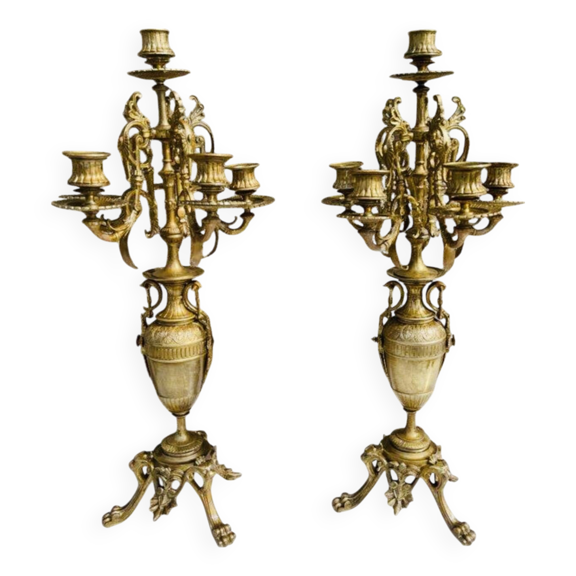 Candélabres en bronzes