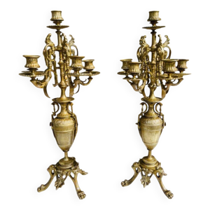 Candélabres en bronzes