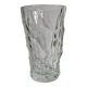 Sèvres crystal vase with rough glass pattern, 26 cm