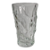 Sèvres crystal vase with rough glass pattern, 26 cm