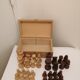 Coffret de 32 pions d'echec en buis