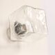 Large frosted glass wall lamp by Murano, designed by Kalmar Cube, Austria, 1960s.
