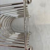 Silver metal toast holder