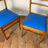 Paire de chaises en hêtre, 1960