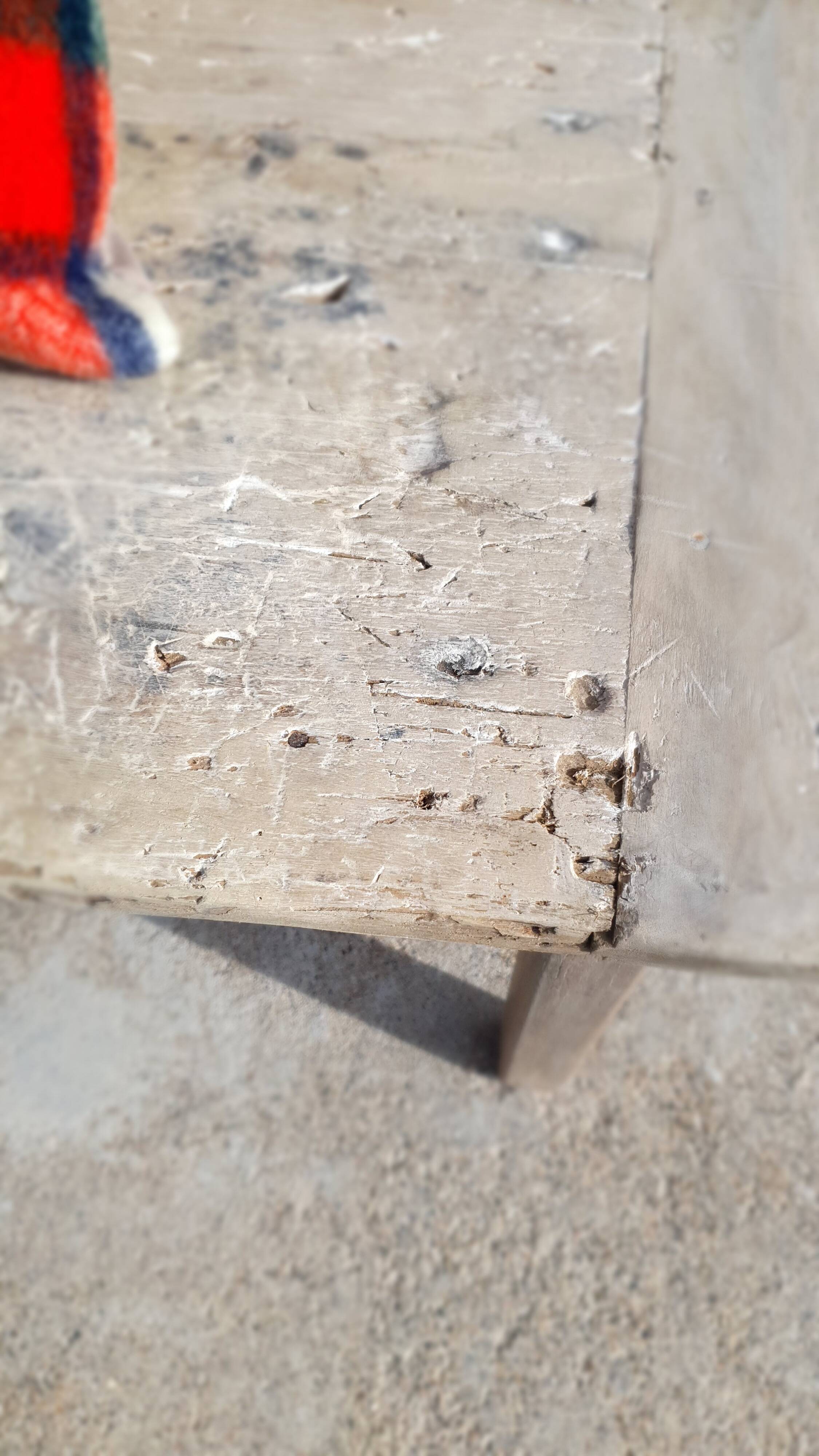 Bench, wooden banquette