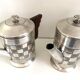 Tea & Coffee Service Pieces Silver-Plated Metal Art Deco A.S Stamp
