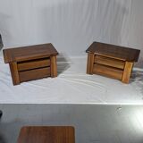 Set of 2 Bedside Tables by Mario Marenco for Mobilgirgi, 70s
