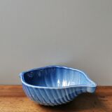 Salad bowl blue shell signed Charles Amand