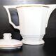Art Deco ensemble of Czech coffee pot and sugar bowl.