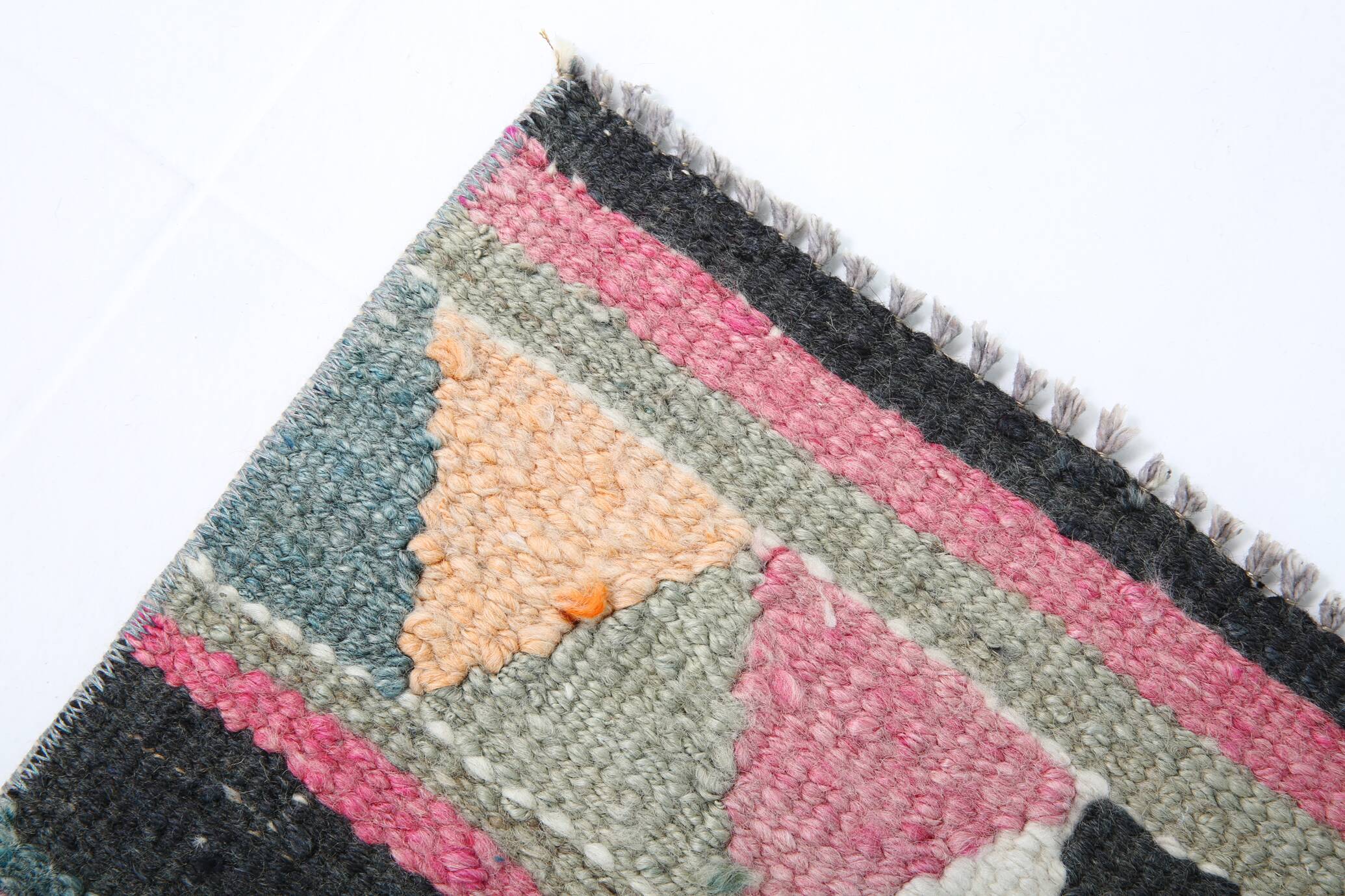 3x10 Light Orange Turkish Vintage Runner Rug, 92x294Cm
