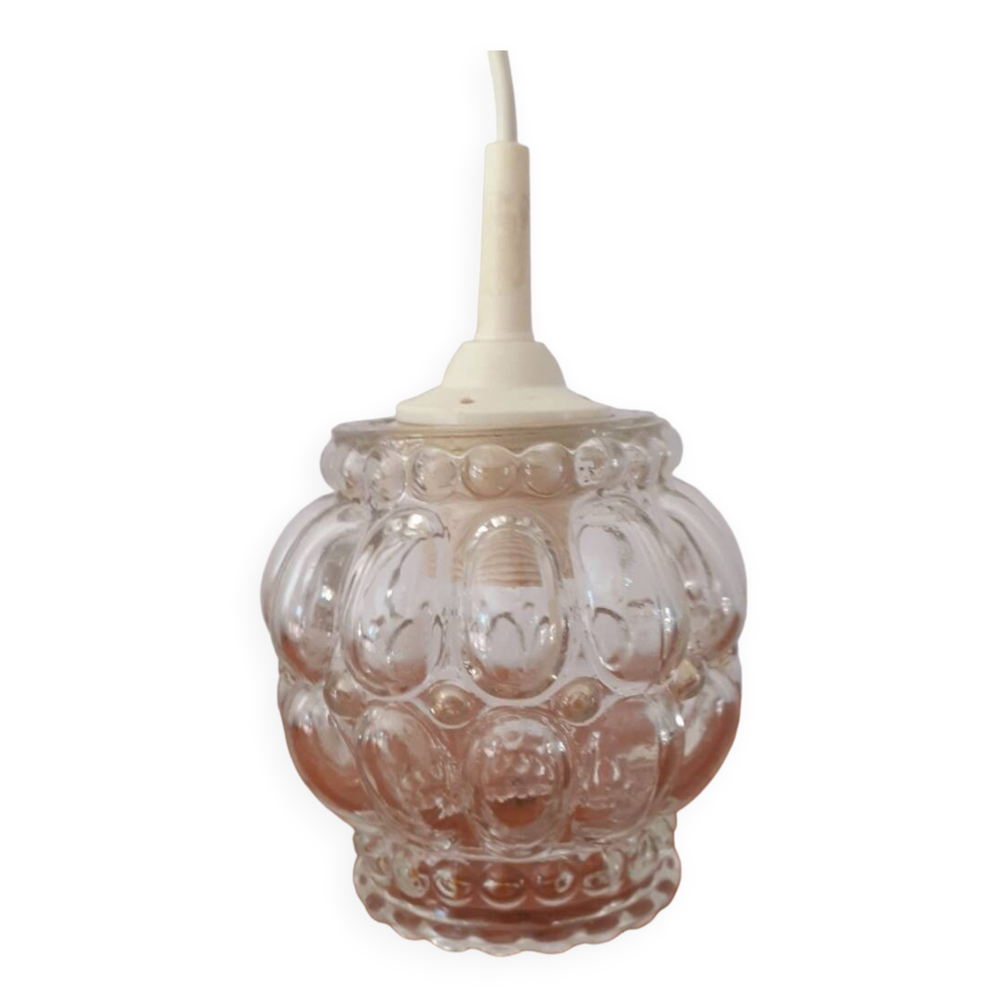 Glass chandelier from the 70s
