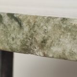 Marble and wrought iron coffee table