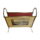 Italian brass magazine rack