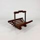 Modernist Oak Magazine Rack, 1970s