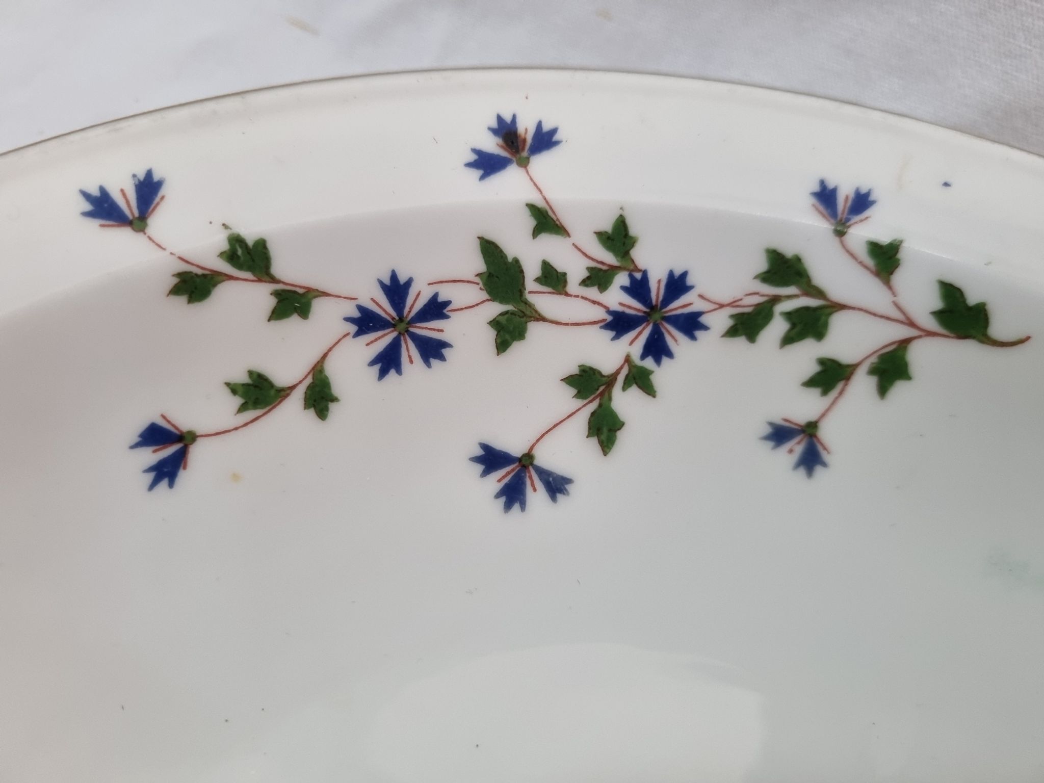 Plat porcelaine fin xixeme