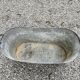 Old zinc bathtub