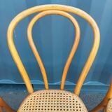 6 chaises cannées ancien bistrot vintage