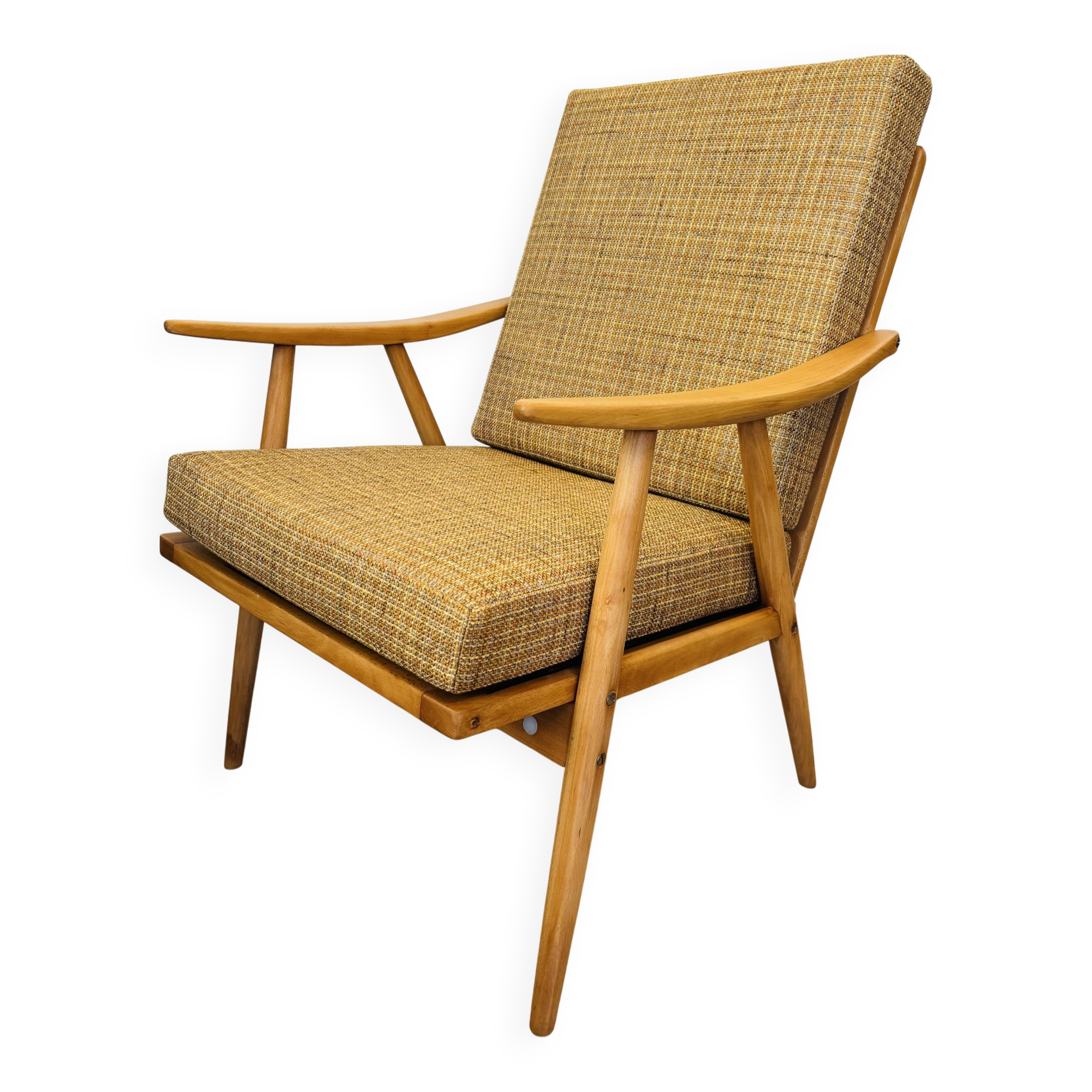 Fully restored boomerang lounge armchair by ton from czechoslovakia 1960’s