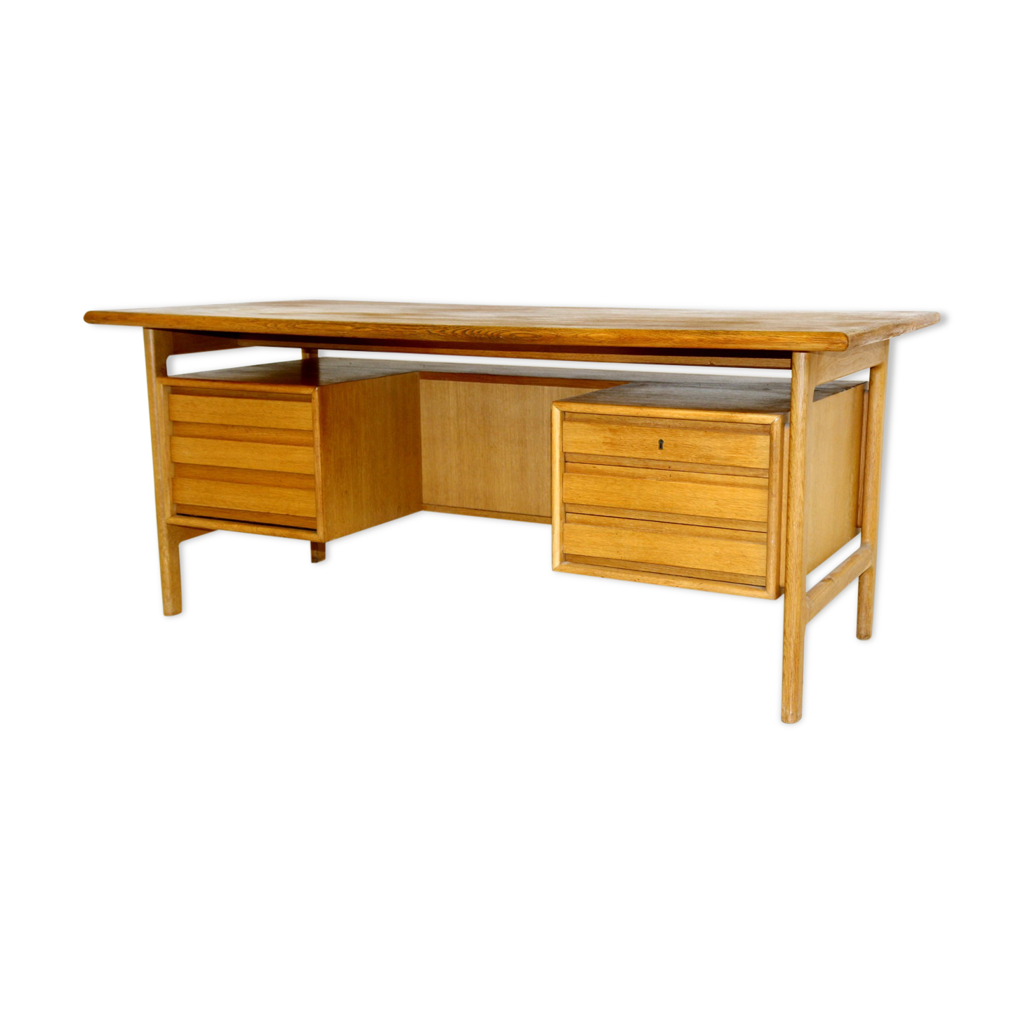 Oak desk, Omann Jun, Denmark, 1960