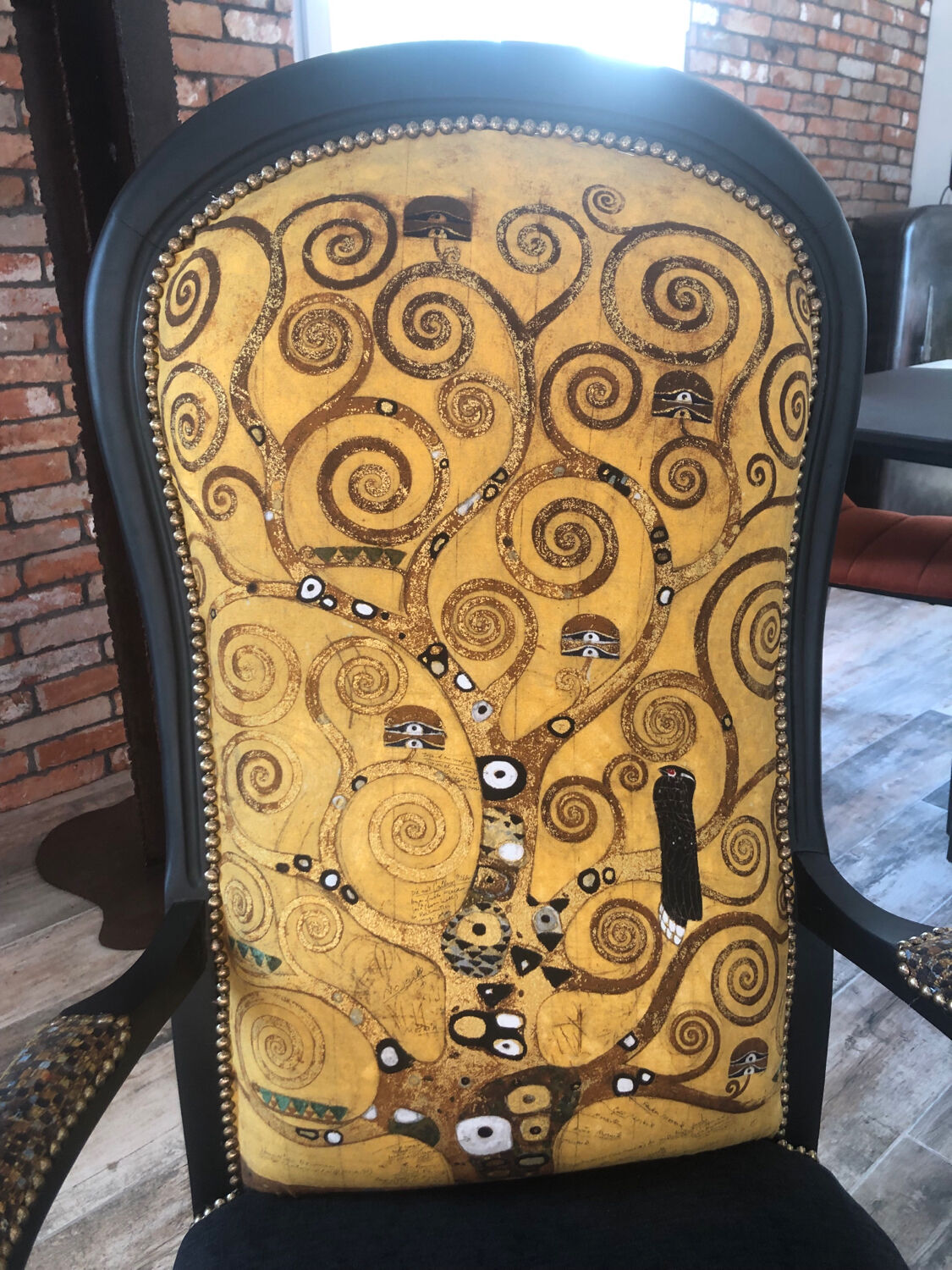 Restored Voltaire armchair