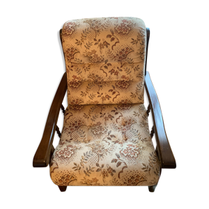 Fauteuil vintage en tissu