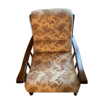 Fauteuil vintage en tissu