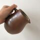 Handcrafted stoneware milk jug signed 70s