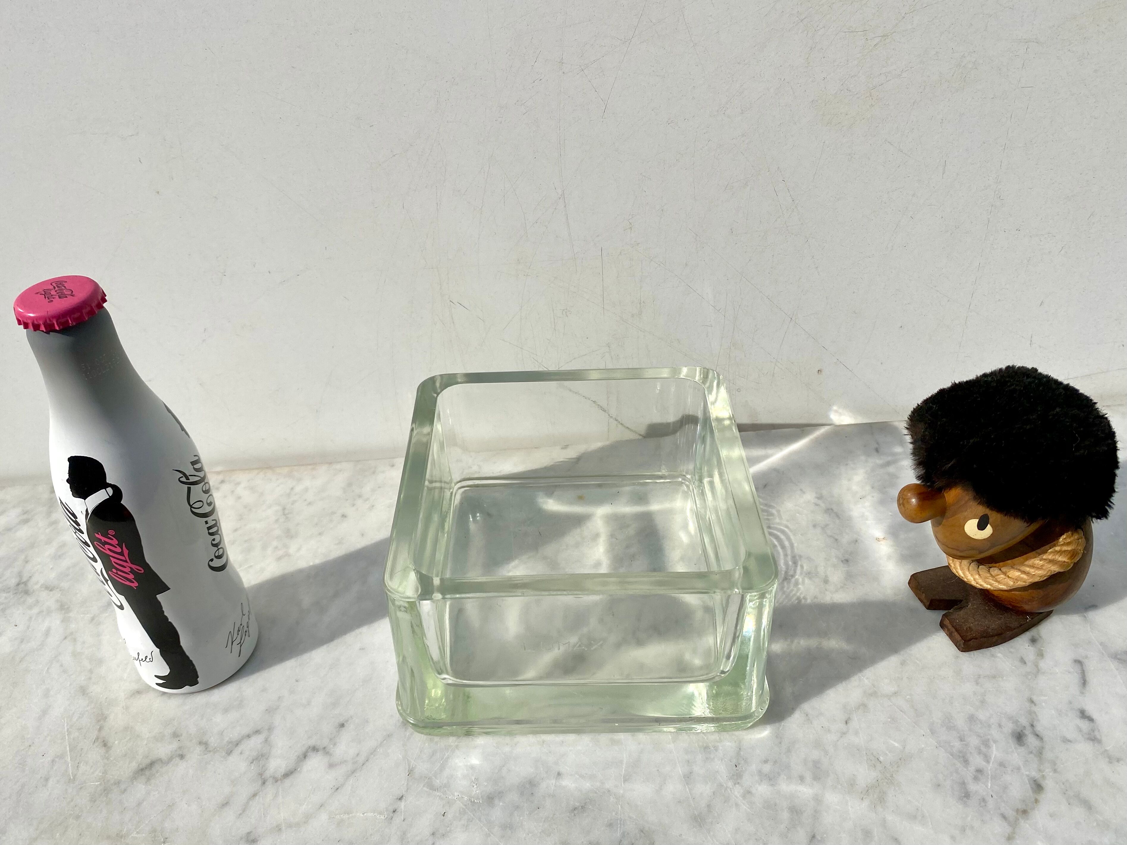 Large glass brick Lumax vintage design 60 perfect condition