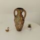 Vintage 70s amphora vase with volcanic effect