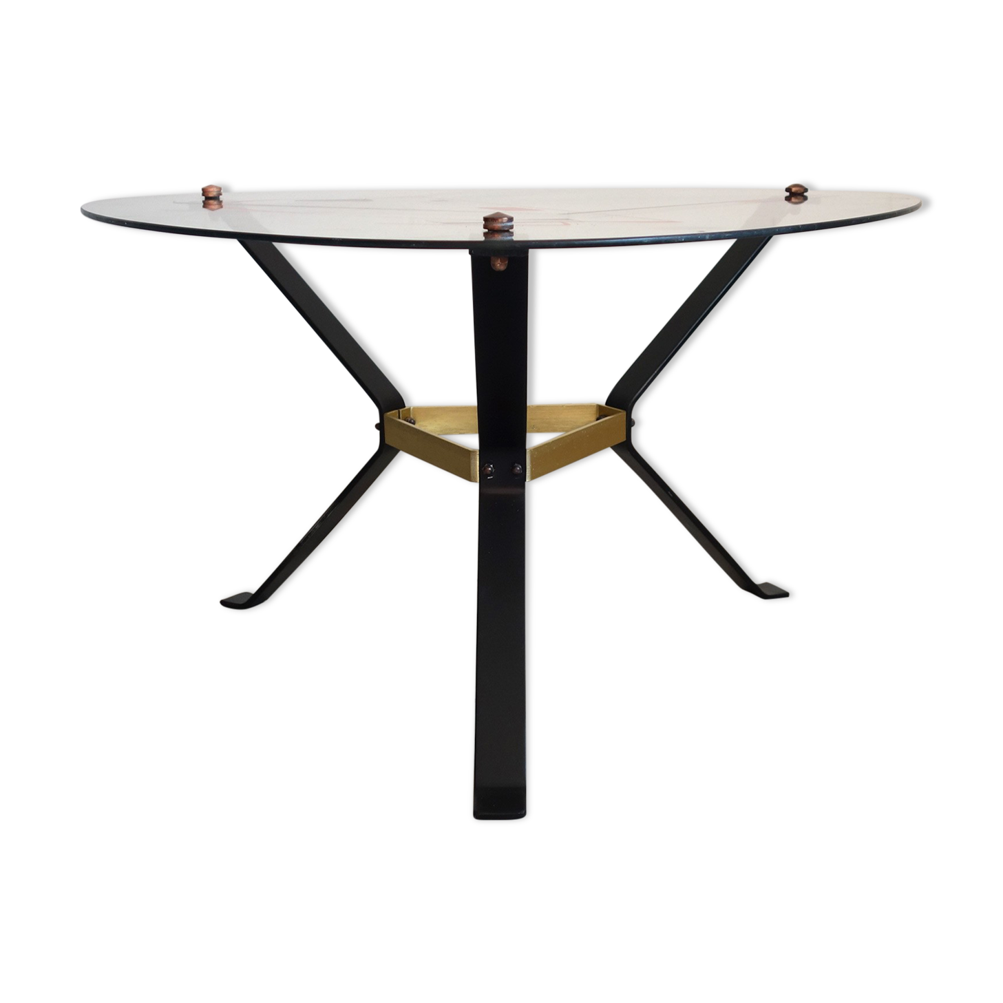 Vintage coffee table geometric decorations